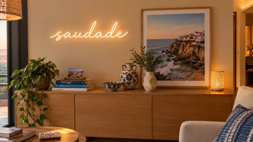 Intérieur chaleureux aux accents portugais